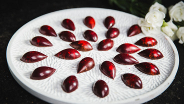 Pralinki z nadzieniem różanym