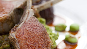 Combry jagnięce z salsa verde