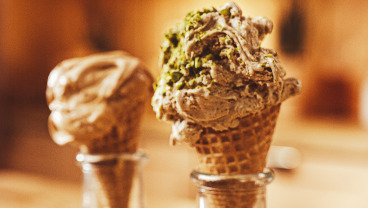 Lody karmelowe i pistacjowe 