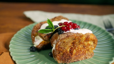 Tosty francuskie z serkiem waniliowym