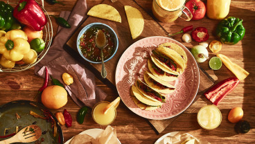 Chrupiące tacos z warzywną fajitą