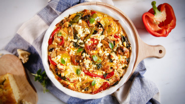 Strata z letnimi warzywami 