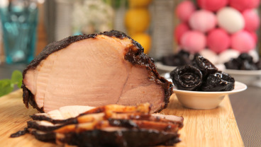 Pieczona szynka w śliwkach kalifornijskich