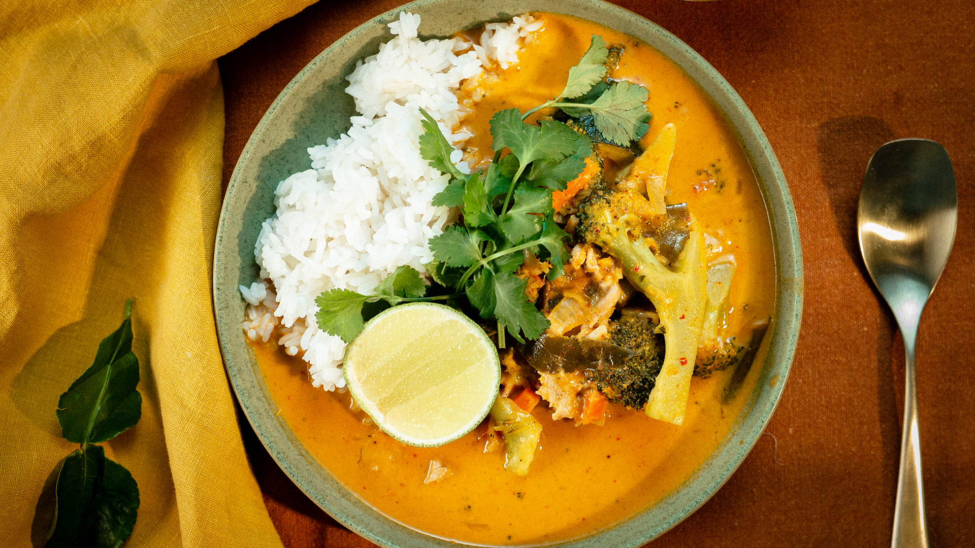 Panang curry z wieprzowiną